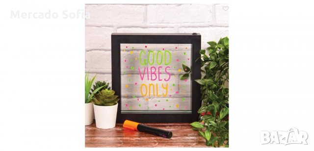 Светещо табло за съобщения с неонови маркери, снимка 3 - Лед осветление - 34162276