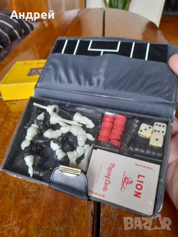 Стара игра шах,дама,карти Spielkassette, снимка 3 - Други ценни предмети - 44781418