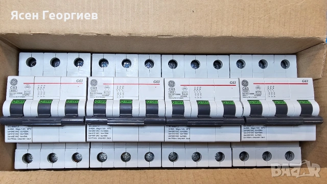 Автоматични прекъсвачи/предпазители Merlin Gerin C63A, снимка 7 - Друга електроника - 53619011