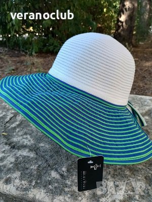 Бяла капела Синьо Зелена периферия, снимка 2 - Шапки - 41788284