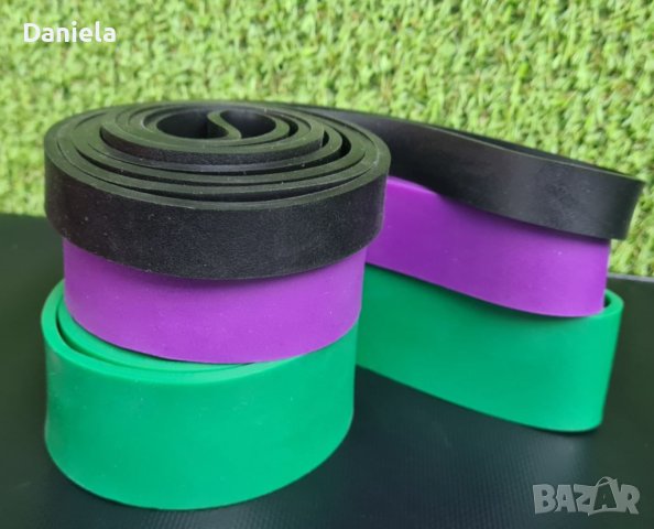 ЛАСТИЦИ ЗА ФИТНЕС TRAINING 21, 32 и 45 мм черен, лилав, зален