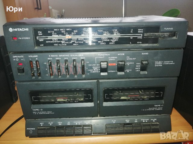 Продавам радиокасетофон Boombox Hitachi TRK-W530E vintage