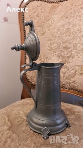 Стара цинкова халба. Маркирана. Отлична., снимка 7 - Антикварни и старинни предмети - 38729616