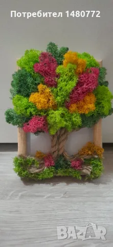 Дърво в рамка със скандинавски мъх, снимка 11 - Декорация за дома - 48071745