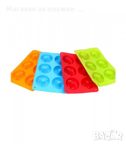 СИЛИКОНОВАТА ФОРМА С 6 ГНЕЗДА ЗА ПОНИЧКИ, ПОДХОДЯЩА ЗА ПЕЧЕНЕ И ЗАМРАЗЯВАНЕ - код 2889, снимка 2 - Форми - 34148297