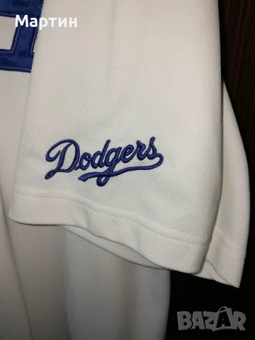 Оригинално бейзболно джърси Nike MLB LA Dodgers – Идеално за високи мъже , снимка 6 - Спортни дрехи, екипи - 55704986