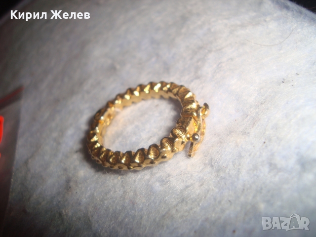 СТАРИННО ВИНТИДЖ ПОЗЛАТЕНО ОРИГИНАЛНО АРТ - ДЕКО БИЖУ 26444, снимка 5 - Антикварни и старинни предмети - 36095145