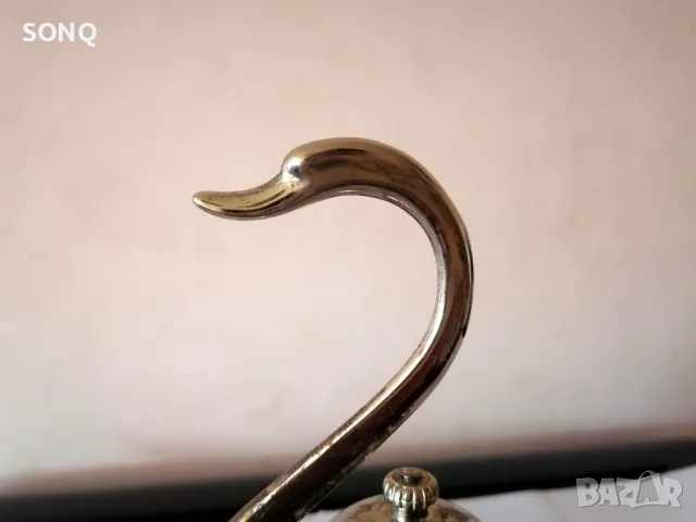 Страхотен Посребрен Съд-Лебед За Сосове И Др., снимка 2 - Антикварни и старинни предмети - 47319432