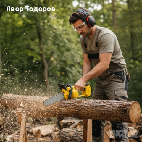 Комплект акумулаторна резачка 30см с маслен филтър и дисплей 36V8A