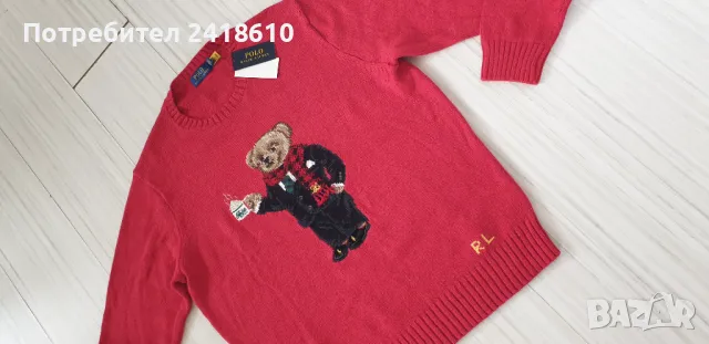 POLO Ralph Lauren Bear Cotton/ Len Mens Size XL НОВО! ОРИГИНАЛ! Мъжки Пуловер !, снимка 13 - Пуловери - 48224243