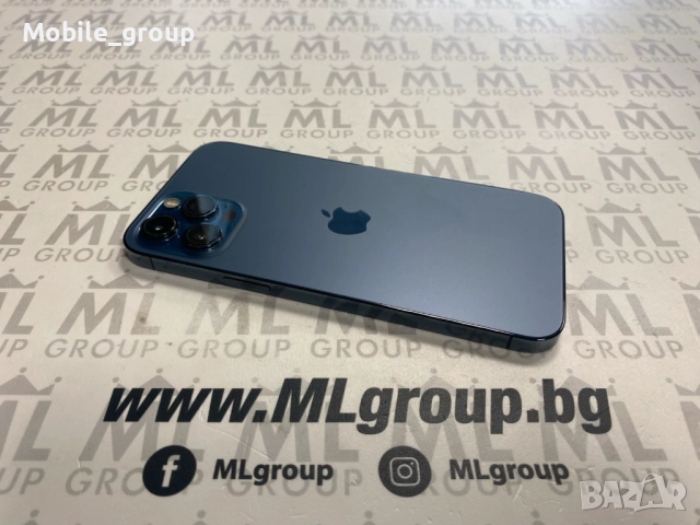 #MLgroup предлага iPhone 12 Pro Max 256GB Blue 78%, втора употреба.