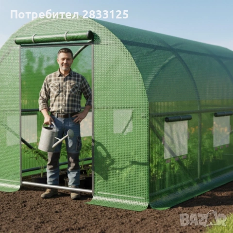 Компактна оранжерия - професионална защита и идеални условия за вашите култури - 3 х 2 х 2м, снимка 3 - Оранжерии - 53750797