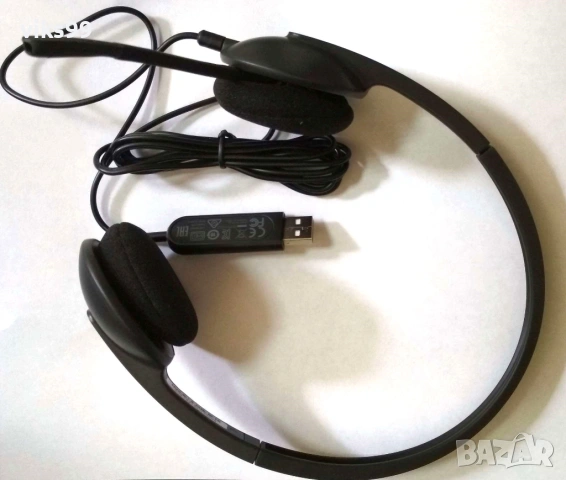 Слушалки с Микрофон Logitech USB Headset H340, снимка 3 - Слушалки за компютър - 53401691