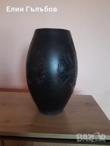 Ваза за цветя керамична с мотиви на гълъби и цветя , снимка 4 - Декорация за дома - 52548913