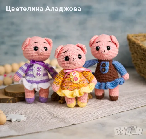 Плетени играчки на една кука , снимка 4 - Плюшени играчки - 48665744