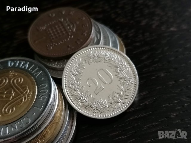 Монета - Швейцария - 20 рапен | 2009г.
