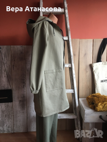 🧥 Тренч с качулка в свободна кройка👜 м/л/хл🥾, снимка 3 - Якета - 44694567