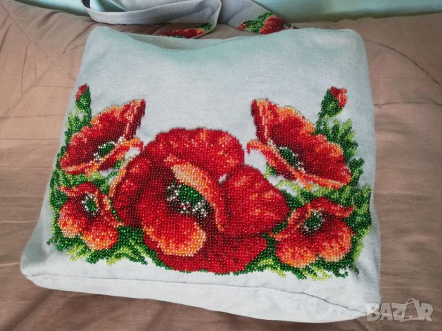 Дамска чанта с мъниста , снимка 3 - Чанти - 35760410