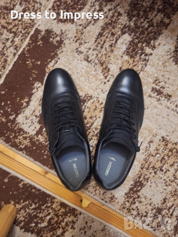 Мъжки обувки Geox естествена кожа 46 номер , снимка 3 - Маратонки - 53572101