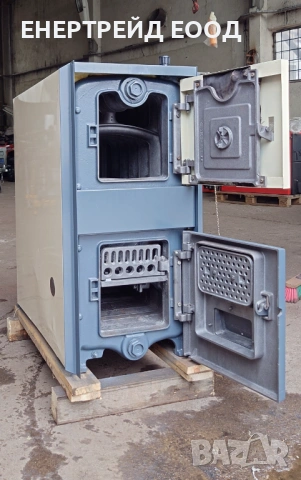 Чугунен котел на твърдо гориво Де Дитрих/De Dietrich 44 kW , снимка 11 - Отоплителни печки - 53504782