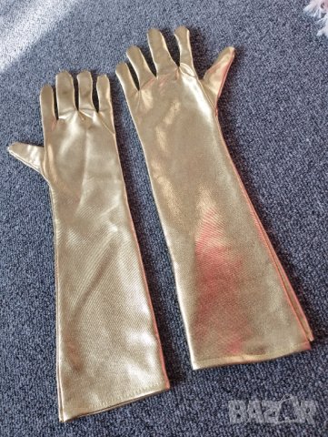 Златисти ръкавици S размер , снимка 3 - Ръкавици - 41369061