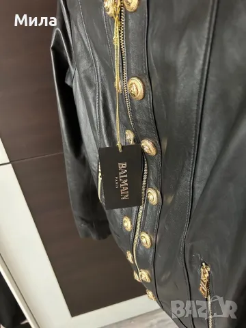Шикозна яке Balmain.естествена кожа, снимка 3 - Якета - 49840490