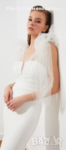 Сватбена рокля с перли, снимка 7 - Рокли - 40422286