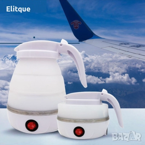 Сгъваема електрическа кана за пътуване. Преносима кана 0.6 литра, снимка 18 - Кани - 52744913