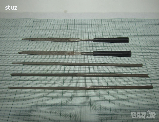 Часовникарски пилички, нови, сет 5бр.