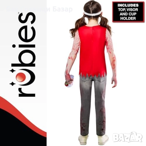 Нов Зомби костюм за дете Zombie Burger Worker тематично парти Хелоуин 