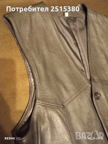 Елек от естествена кожа L,XL, снимка 8 - Якета - 52426050