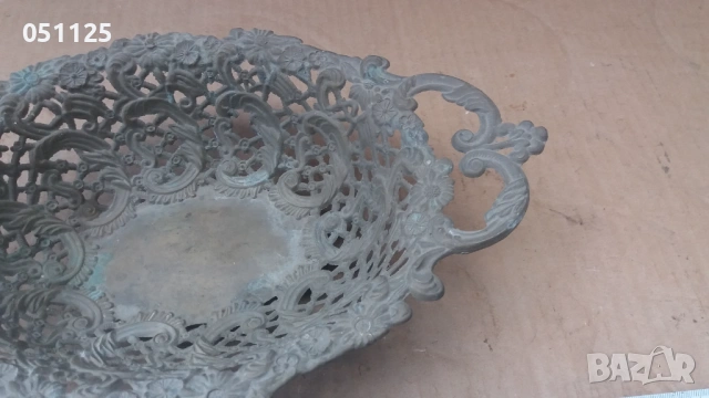 масивна аристократична бронзова фруктиера , снимка 5 - Други ценни предмети - 53025853