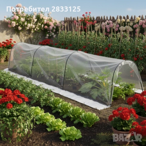 Мини оранжерия - сгъваема, практична и идеална за всеки градинар - 1,8 х 6м, снимка 8 - Оранжерии - 53660992