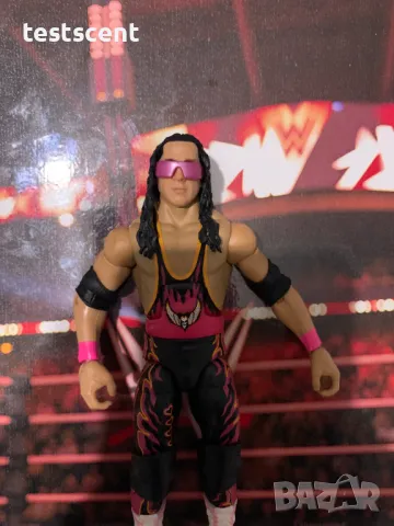 Екшън фигура WWE Bret Hart Брет Canadian WCW Mattel Survivor Series играчка, снимка 10 - Колекции - 48830750