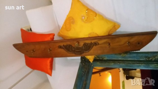 старинна закачалка с автентична българска дърворезба, снимка 9 - Антикварни и старинни предмети - 41067347