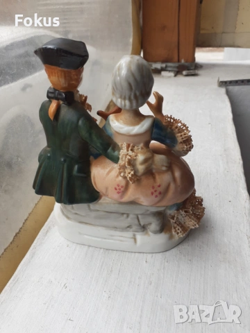 Порцеланова статуетка фигура композиция - порцелан, снимка 3 - Антикварни и старинни предмети - 53431906