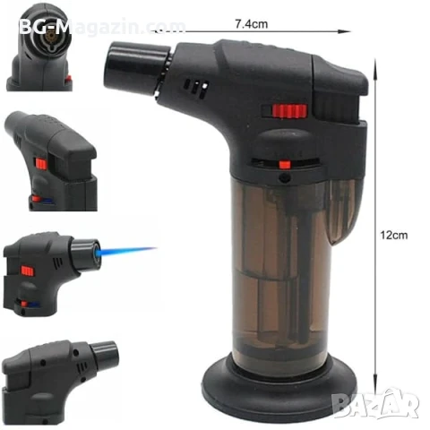 Мини газова горелка туристическа за къмпинг наргиле пури запалка сладкиши кухненска готвене малка, снимка 2 - Други инструменти - 51050035