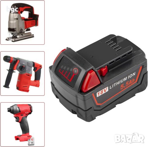 НОВИ Батерии Milwaukee 6Ah 9Ah 18V M18 Чисто Нови Акумулатори, снимка 6 - Други инструменти - 44499766