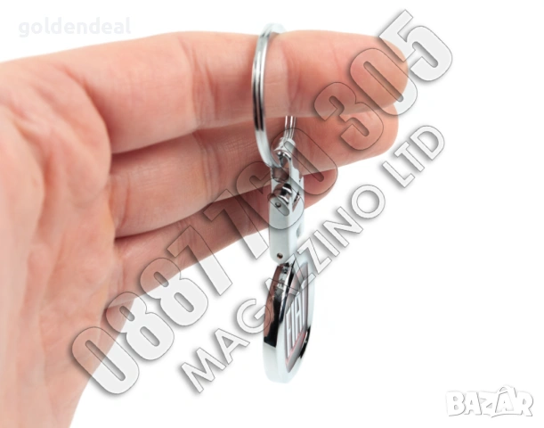 Ключодържател Фиат Емблема Хромиран Тежък Fiat, снимка 4 - Подаръци за мъже - 53747989