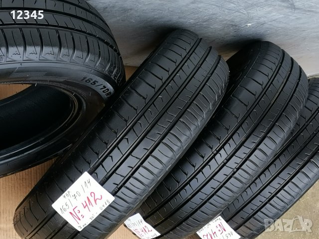 165/70R14 dot2018 7мм грайфер-№412, снимка 7 - Гуми и джанти - 41627811