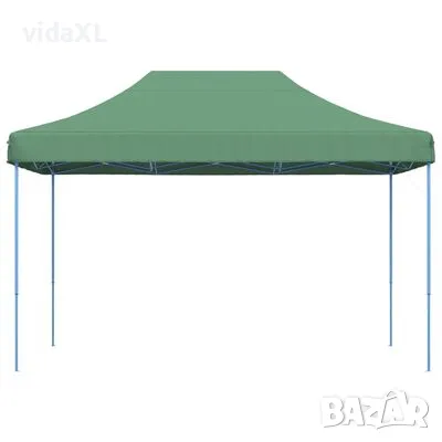 vidaXL Сгъваема парти шатра, pop-up, зелена, 410x279x315 см（SKU:4005008）, снимка 7 - Градински мебели, декорация  - 49467246