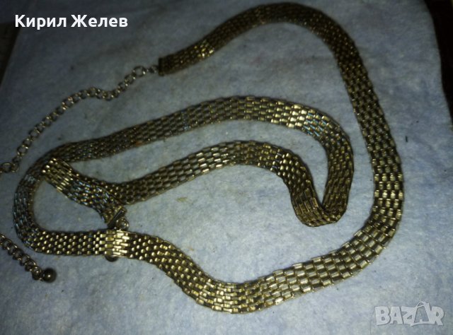 СРЕБРИСТНО МЕТАЛНО ВИНТИДЖ АРТ ДАМСКО КОЛАНЧЕ от НЕРЪЖДАЕМА СТОМАНА 38898, снимка 5 - Колани - 42005161