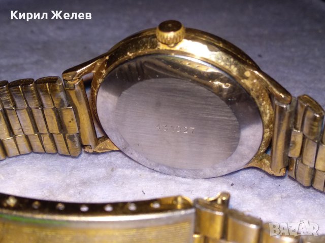 SLAVA 21 JEWELS MADE in USSR Стар с МАРКИРАНА ПОЗЛАТА Au РУСКИ ЧАСОВНИК СЛАВА с ВЕРИЖКА ORIENT 38420, снимка 4 - Антикварни и старинни предмети - 41399720