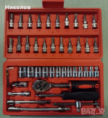 Комплект инструменти 46 части, снимка 2 - Гедорета - 34238797
