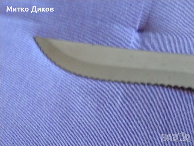 Нож за хляб нов станлес стийл 325х190мм острие, снимка 3 - Прибори за хранене, готвене и сервиране - 44149809