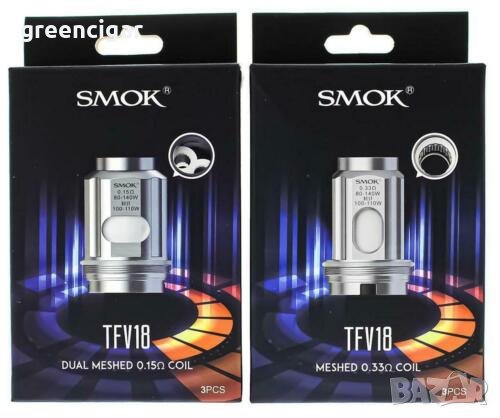 Изпарителна глава за Smok TFV18 Dual Meshed 0.15ohm, снимка 1 - Вейп без пълнители - 39764511