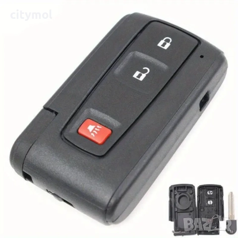 Кутийка за ключ/дистанционно с 3 бутона и острие за Toyota Prius , Colora, Verso, Yaris  и др., снимка 2 - Аксесоари и консумативи - 52067805