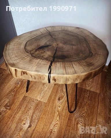 Маси от масив с жив ръб, кръгли, правоъгълни, трапезни, холни, орех, дъб, бряст по поръчка на клиент, снимка 6 - Маси - 52471539