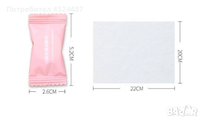 Кърпи за почистване на лице и ръце с форма на маршмелоу, снимка 3 - Козметика за лице - 52658543