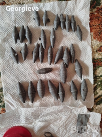 Оловни тежести и рибарски такъми